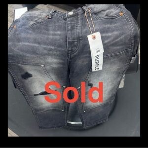 NWT Purple Brand PU6002 Slim Fit Grey Washed Jeans Size 30